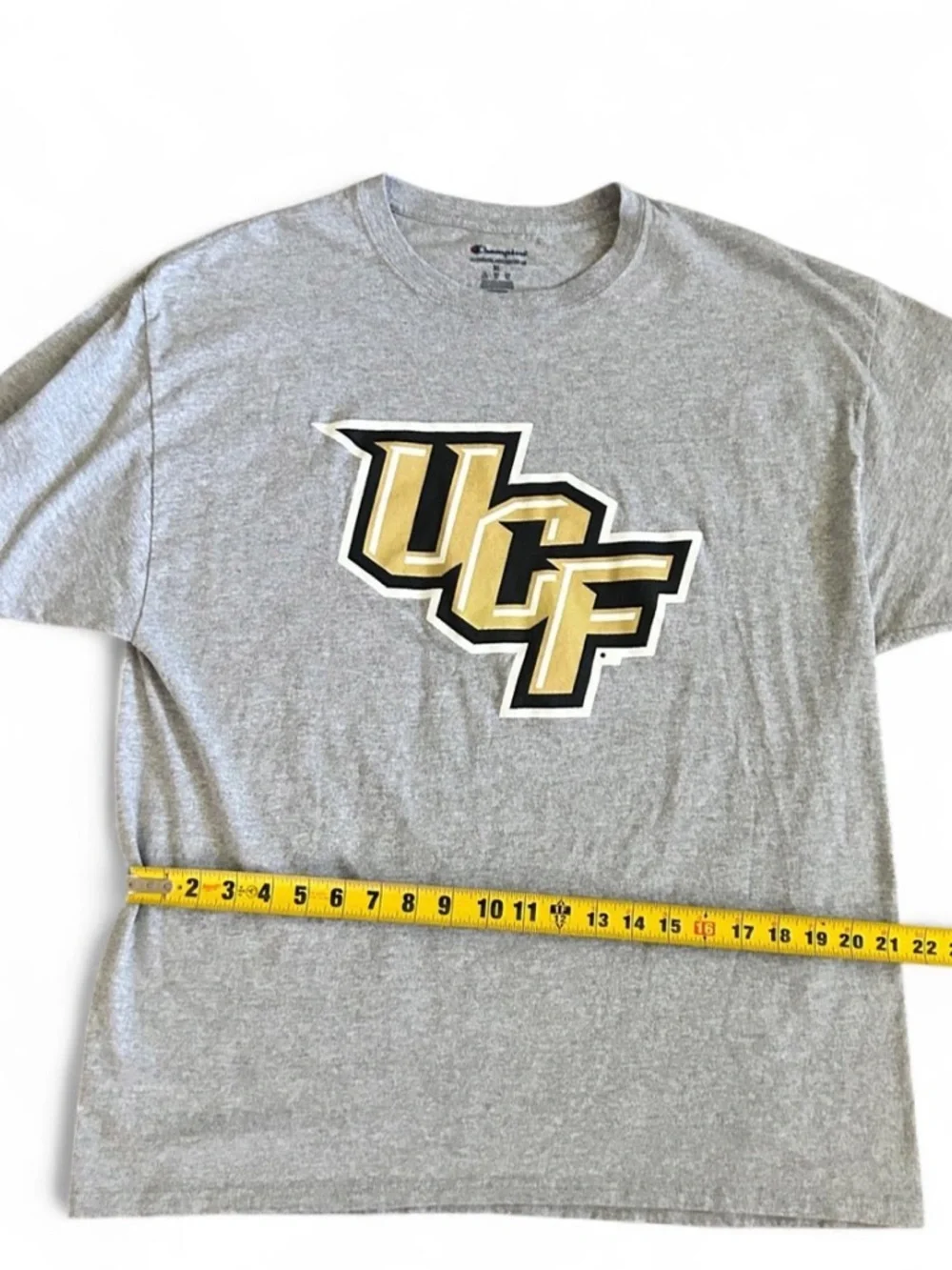 Champion Gray UCF Logo Short-Sleeve Tee Men’s Size XL - Picture 3 of 5